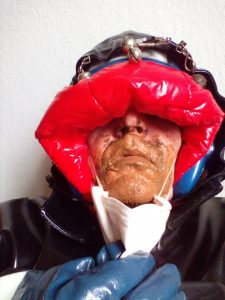 Parking lot fag shit face